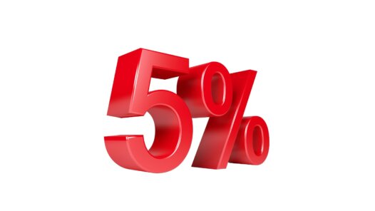 5%