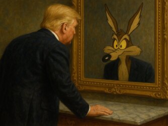 trump e willy il coyote
